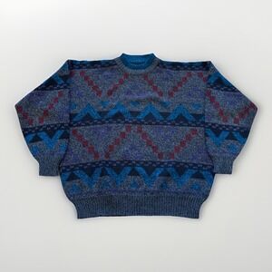 Vintage Michael Gerald Sweater Mens 2XL Knit Acrylic Crewneck Pullover 90s